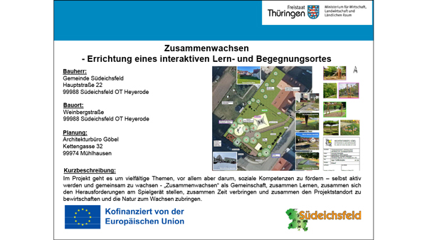 Zusammenwachsen - Errichtung eines interaktiven Lern- und Begegnungsortes